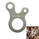 Practical Stainless Steel 3-Holes Quicklink Buckle Carabiner Knotting Tool
