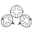 3-pack 17.5cm Motorcycle Headlight Grill Guards Front Headlamp Light Covers