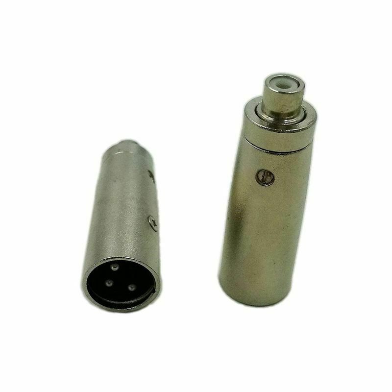 3 Pin XLR Male to RCA Female Audio Jack Plug Microphone Barrel Adapter Conv