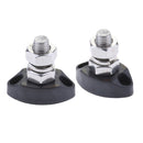 2pk Power Single Stud 8mm - Insulated Terminal Post StainlessSteel Marine Black