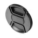 Universal 77mm Front Lens Cap Hood Cover Center Snap on For DSLR SLR Camera
