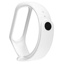 Silicone Smart Bracelet Strap Replacement Wristband for Mi Band 4 (White)