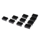 10x Aluminium Heatsink for TO-220 Mosfet Transistors,15x11x25mm(W*H*L) Black