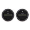 2Pcs Digital Hour Meter 52mm Round Gauge