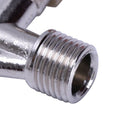 15/32" Male to Male Thread Inline Manual Valve for Air Compressor Red+Silve