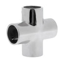 Heavy Duty 316 Stainless Steel 90 Degree 4 Way Marine Boat Hand Rail Fitting