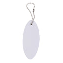 Yachting Boating Kayak Floating Key Chain Keyring - Surfboard Shape White