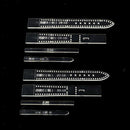 2 Sets Leather Craft Acrylic Watch Strap Band Stencil Template 18/19/20/22mm