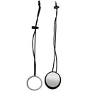 2x Black White Scuba Diving Rearview Mirror for Wreck Cave Diver Safety Gear