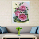 Pink Rose 5D DIY Diamond Painting Embroidery Craft Needlework Decor Gifts