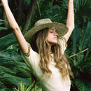 New Women Natural Sun Hat Breathable Straw Hats Summer Wide Brim Beach Hat