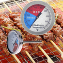 Set of 2 BBQ Smoker Temperature Gauge Grill Thermometer for Meat Cooking