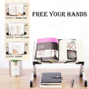 Adjustable Book Stand Height and Angle Adjustable Ergonomic Book Holder Alu