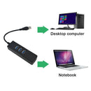High Speed 3 Ports Usb 3.0 Hub 10/100/1000 Mbps To Rj45 Gigabit Ethernet La
