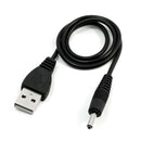 3.5mm x 1.3mm Black USB Cable Lead Charger Cord Power Supply E3A6