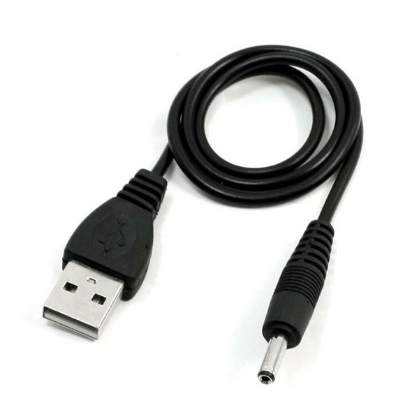 3.5mm x 1.3mm Black USB Cable Lead Charger Cord Power Supply E3A6