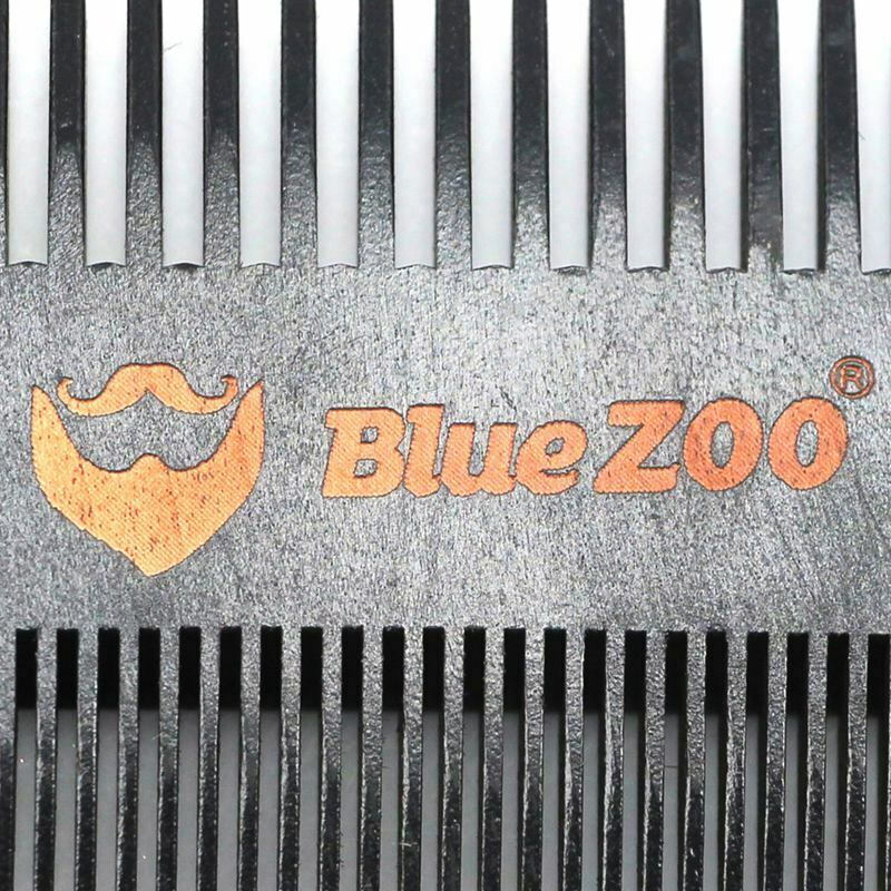 Blue Zoo Handmade Natural Pear wood Comb Double-side Beard Combs Men Shavin A2Y1