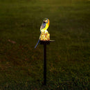Solar Power LED Parrot Lawn Light Waterproof Garden Landscape Lamp (Blue)