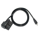 1.95M OBD II 2 Cable Diagnostic Adaptor OBD ii to Mini USB Cable for HUD5.5 HUD