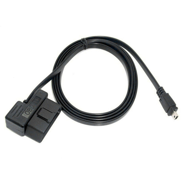 1.95M OBD II 2 Cable Diagnostic Adaptor OBD ii to Mini USB Cable for HUD5.5 HUD