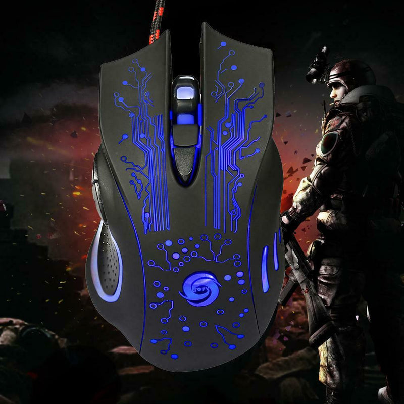 3200DPI LED Optical 6D USB Wired Gaming Game Mouse Pro Gamer Mice For PC