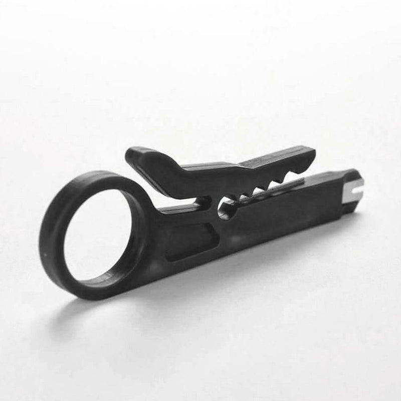 Wire Stripper Crimper Pliers Crimping Tool Cable Stripping Cutter (Yellow) A