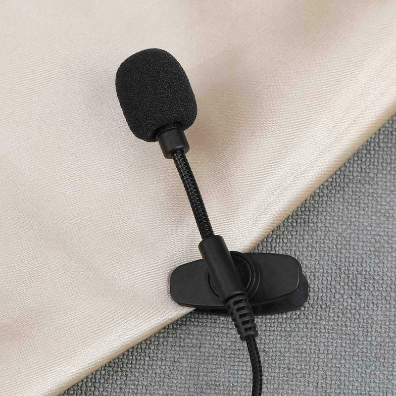 Mini Wired 3.5mm Jack Collar Lapel Clip-on Teaching Speech Guide Microphone