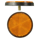 2pcs Motorcycles Car Exterior Accessories Universal ATV Orange Round Reflectors
