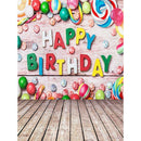 Happy Birthday Photographic Art Cloth Backdrop Studio Prop Kid Family Decor