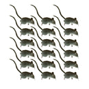 18 Pieces Realistic Mini Hairy Rats Mouse for Best Halloween Decoration Garden