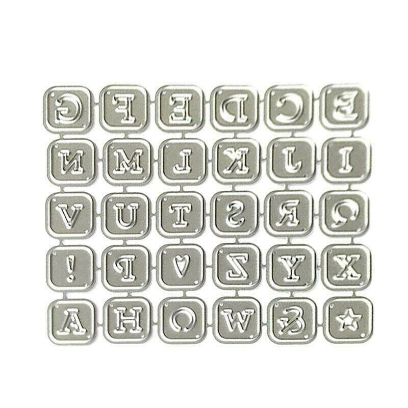 1 Set Alphabet Letters Metal Cutting Dies Stencil DIY Scrapbooking Paper Card #