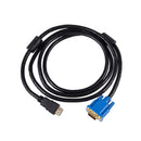 1.8M HDTV HDMI Male to VGA Adapter Cable Video Cable connectors for PC TV B
