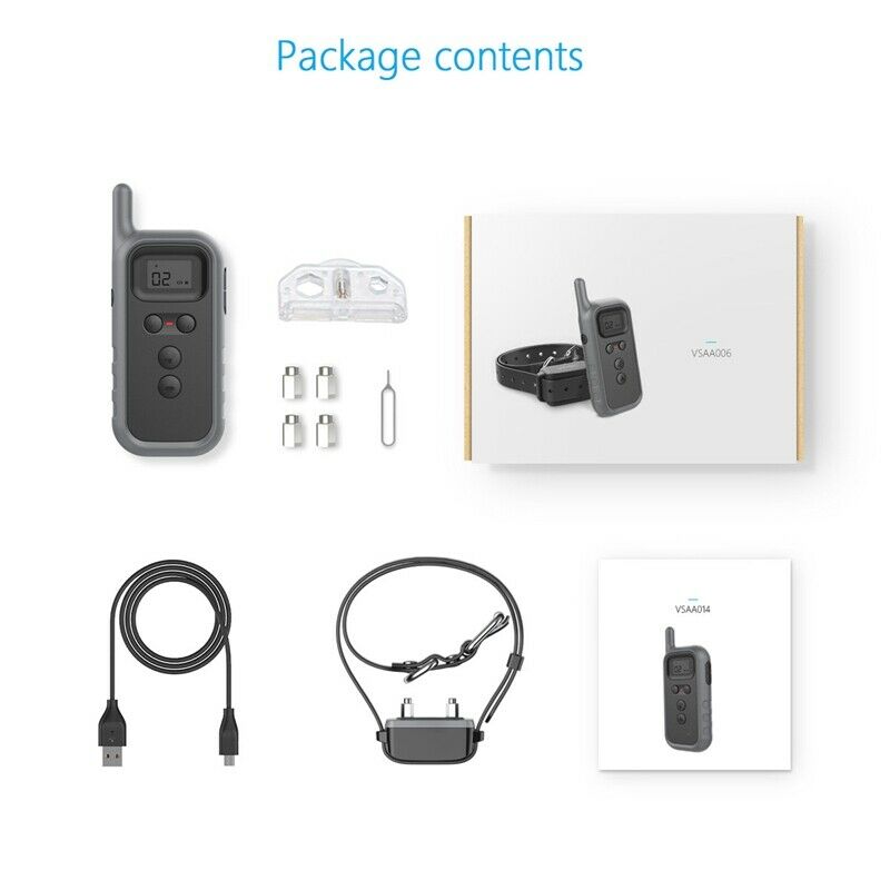 Dog Training Collar Rechargeable Shock Collar for Small To Large Dogs with