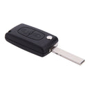 for Citroen Key Shell Folding Remote Control Replacement Shell Buttons Slotted