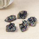 Quartz Crystal Rainbow Titanium Cluster Mineral Specimen Reiki Healing Natural