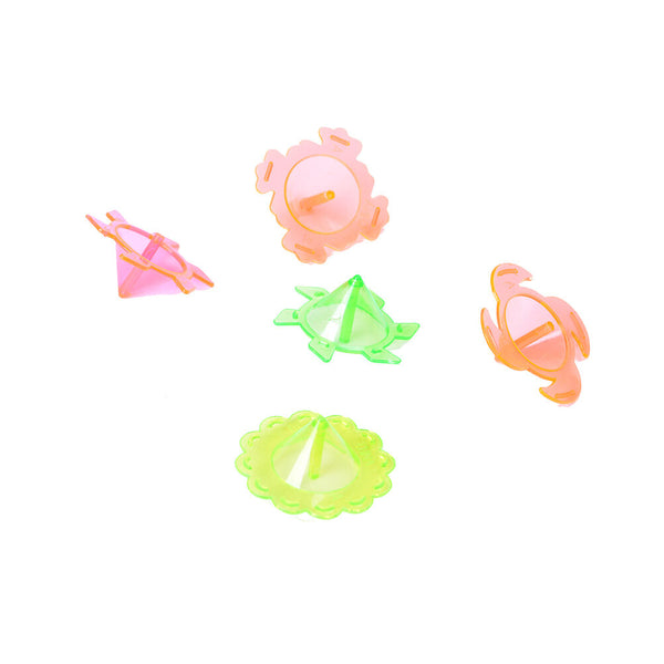 10pcs/set Mini Colourful Plastic Hand Spinner Finger Focus Stress Gyro Kids MO