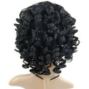 Short Curly Wave Synthetic Hair Anime Deep Wave Heat Resistant Full Wigs Fo