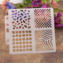 Reusable square Stencil Airbrush Art DIY Home Decor Scrapbooking Album Craft MO