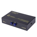 130MHz 1 to 2 Monitor Switch VGA Video Splitter Converter Adapter Box
