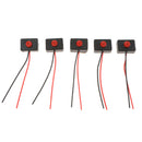 5PCS 12V-24V Car Horn Momentary Self Reset Push Button Switch with 2 Wire