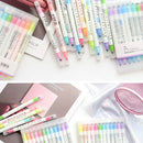 12pcs Mildliner Highlighter Pen Double Headed Fluorescent Marker Drawing