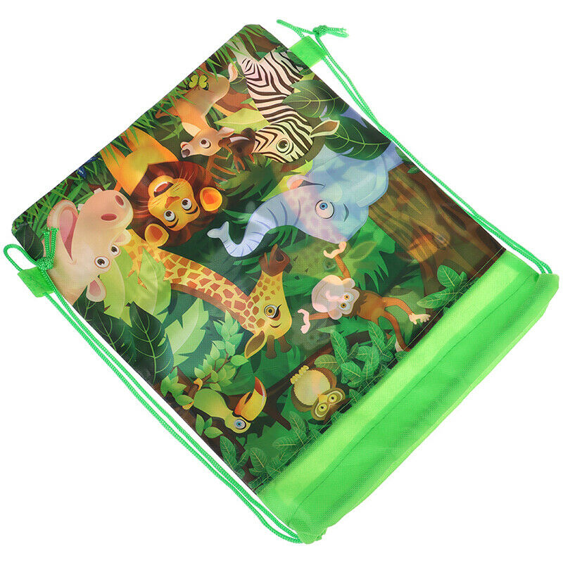 1pc Animal Drawstring Bag School Backpack for Boy Girls Satchel Bundle Rucks- OZ