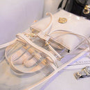 Women's 2 in 1 Clear Fashion Backpack Transparent Travel Beach Shoulder Han