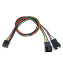 4pin 1 to 2 Ways Connector PWM Fan Power Supply Y Splitter Extension Cable