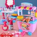 Kitchen Pretend Play Toys Set Simulation Western Food House Educational Playset