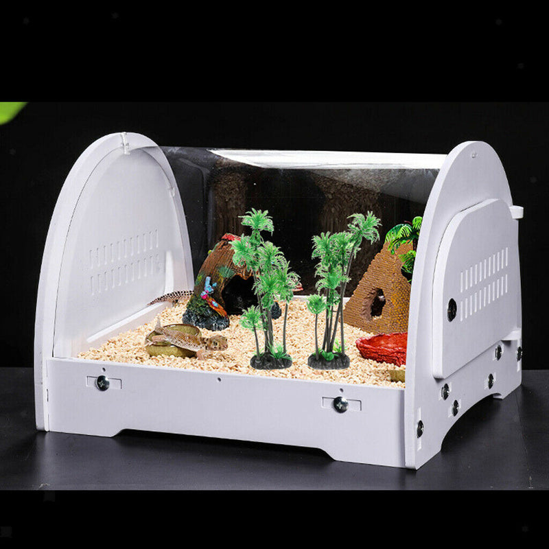 2pcs Aquarium Fish Tank Reptile Tank Landscaping Artificial Coconut Tree Plant