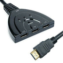 Lovoski HDMI Switch Switcher Selector Splitter 3Port Hub Box 1080P For HDTV