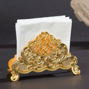 Europe Style Table Tissue Holder Napkin Rack Stand Metal Art Craft Home Dec