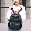 Women Large Capacity Backpack Preppy Nylon Solid Shoulder Travel Schoolbags