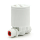 Automatic Water Level Control Valve Tower Tank Floating Ball Valve White 1Pc